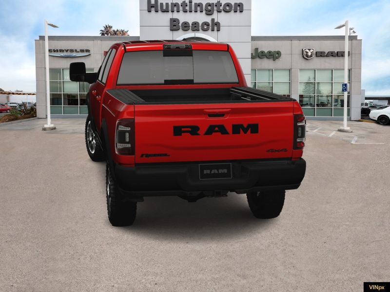 2023 RAM 2500 Power Wagon Rebel Crew Cab 4x4 in a Flame Red exterior color and Blackinterior. BEACH BLVD OF CARS beachblvdofcars.com 