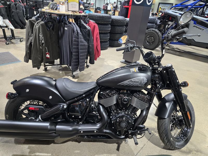 New 2025 Indian Motorcycle CHIEF BOBBER DARK HORSE BLACK SMOKE Image 3