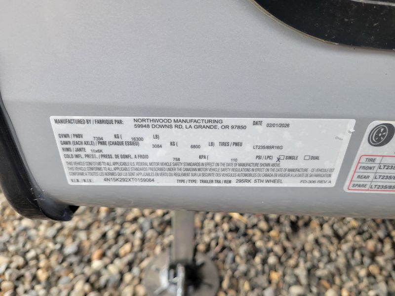 New 2026 NORTHWOOD MFG ARCTIC FOX NXT 295RK Image 37