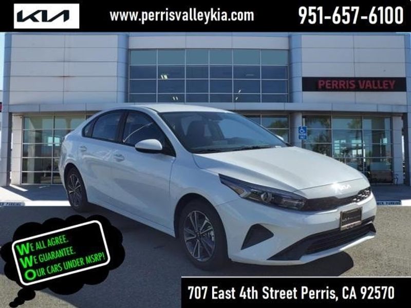 2024 Kia Forte LXS in a Snow White Pearl exterior color and Blackinterior. Perris Valley Auto Center 951-657-6100 perrisvalleyautocenter.com 