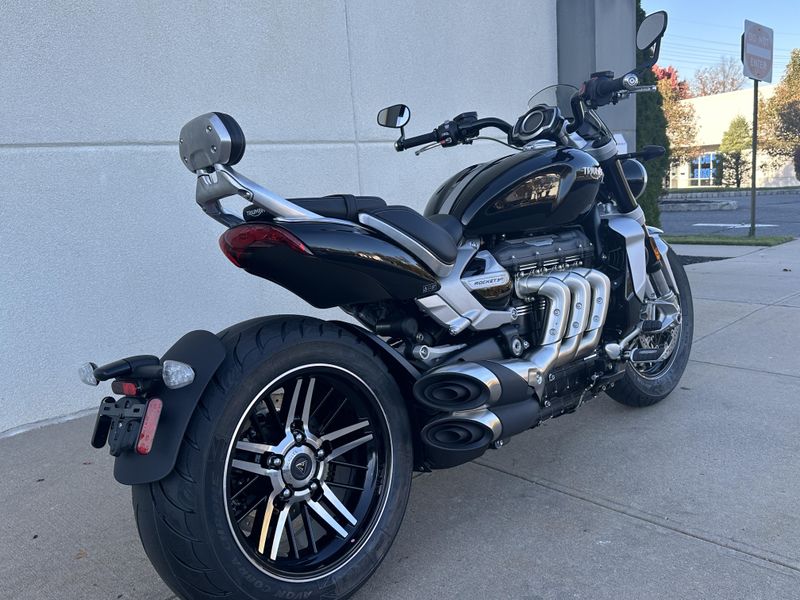 2024 Triumph ROCKET 3 GT in a SAPPHIRE BLACK exterior color. Cross Country Powersports 732-491-2900 crosscountrypowersports.com 