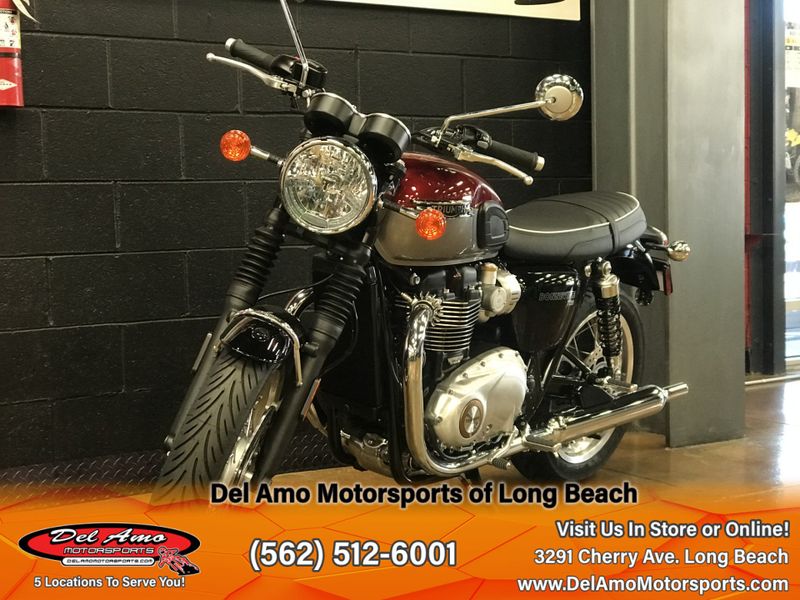 2024 Triumph BONNEVILLE T120  in a CORDOVAN RED/SILVER ICE exterior color. Del Amo Motorsports of Long Beach (562) 362-3160 delamomotorsports.com 