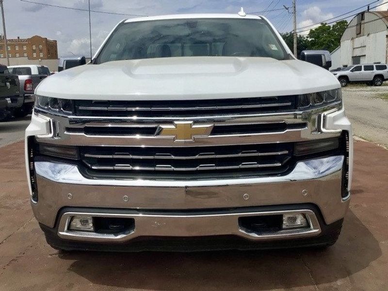 2022 Chevrolet Silverado 1500 LTD LTZ in a Summit White exterior color and Jet Blackinterior. Matthews Chrysler Dodge Jeep Ram 918-276-8729 cyclespecialties.com 