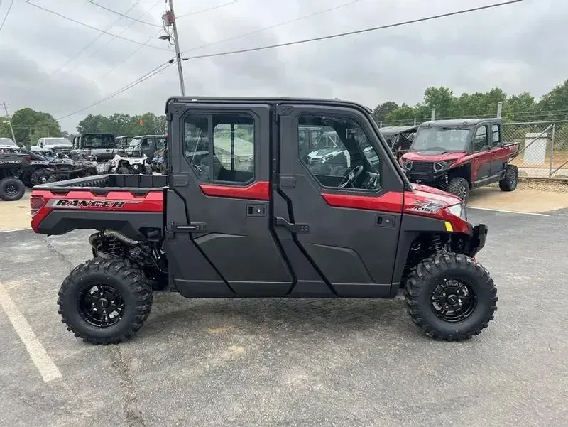 New 2026 Polaris RANGER CREW XP 1000 NORTHSTAR EDITION PREMIUM SUNSET RED Image 2