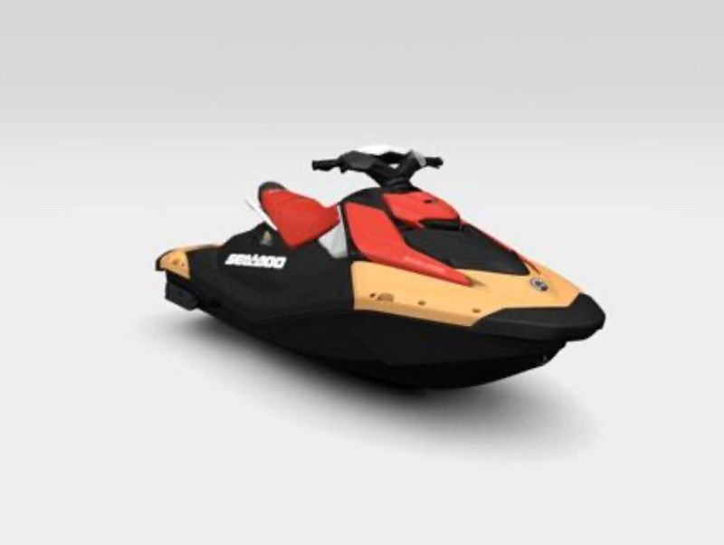 2024 SEADOO PWC SPARK CONV 90 OR 2UP IBR 24  in a RED exterior color. Family PowerSports (877) 886-1997 familypowersports.com 