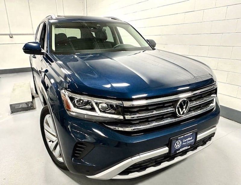 Used 2021 Volkswagen Atlas SEL with VIN 1V2BR2CA0MC572753 for sale in Maplewood, Minnesota