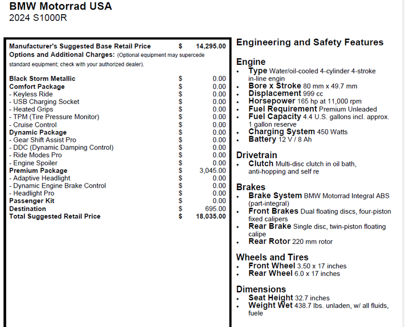 2024 BMW S 1000 RImage 4