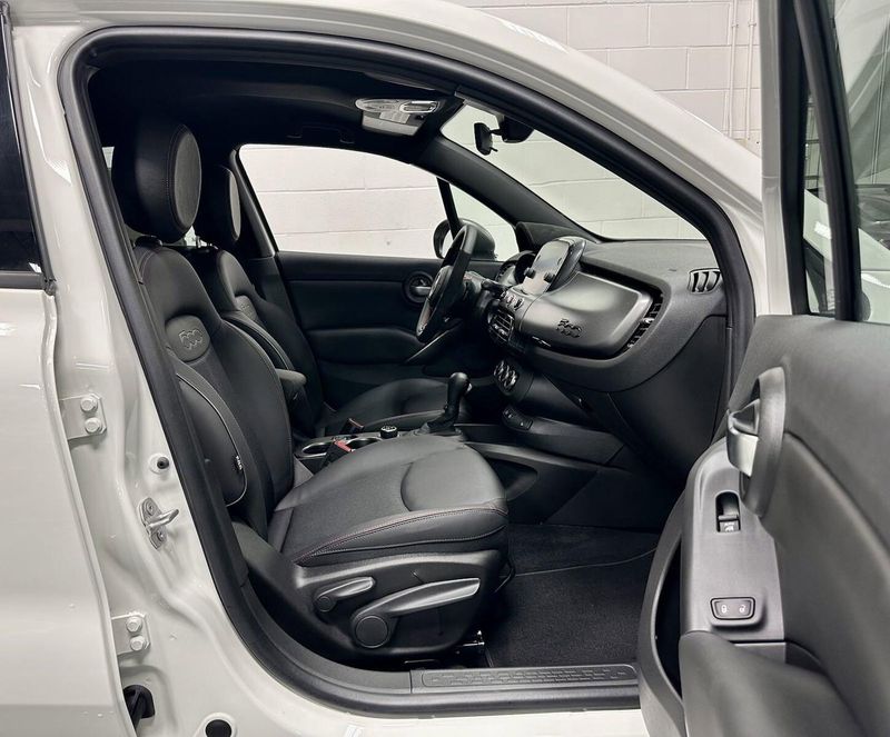 2022 Fiat 500X Sport AWD in a Bianco Gelato (White Clear Coat) exterior color and Black Heated Seatsinterior. Schmelz Countryside Alfa Romeo (651) 867-3222 schmelzalfaromeo.com 