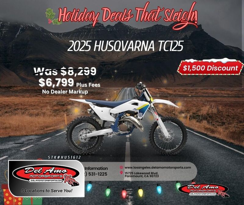 New 2025 Husqvarna TC 125 Image 1
