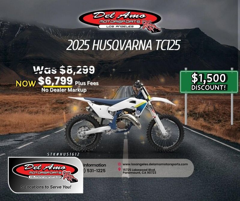 New 2025 Husqvarna TC 125 Image 1
