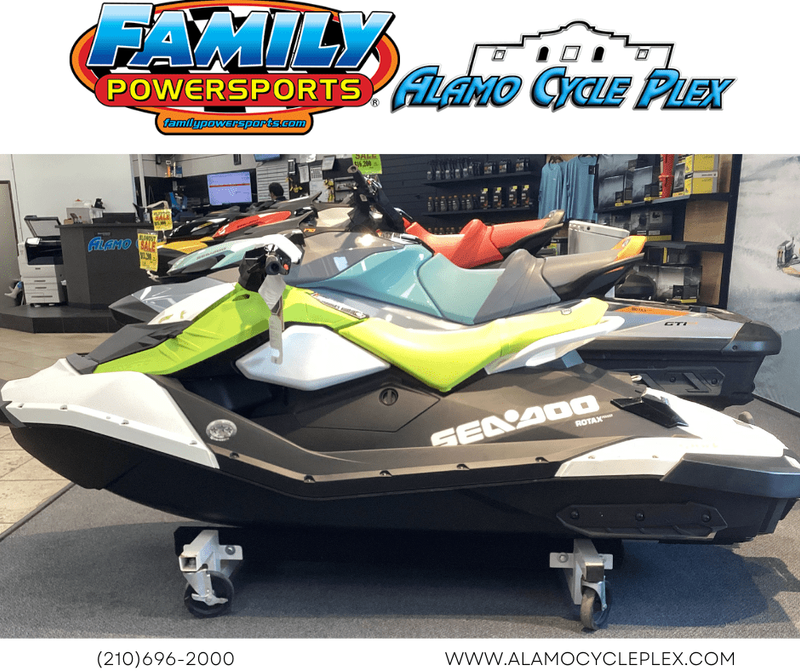2023 SEADOO SPARK 2UP ROTAX 900 ACE90 CONV WITH IBR MANTA GREEN AND WHITE Image 1