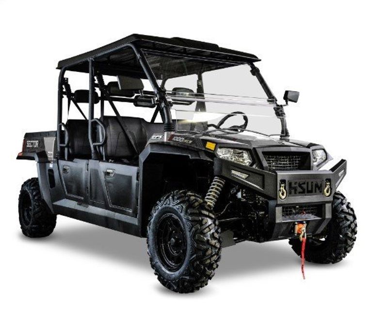 2022 HISUN SECTOR 1000 CREW  in a DESTROYER GREY exterior color. Legacy Powersports 541-663-1111 legacypowersports.net 