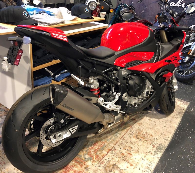 2023 BMW S 1000 RR in a RACING RED exterior color. Pitt Cycles (724) 779-1901 pixelmotiondemo.com 
