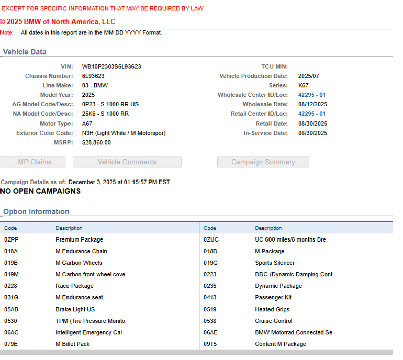 2025 BMW S 1000 RRImage 6
