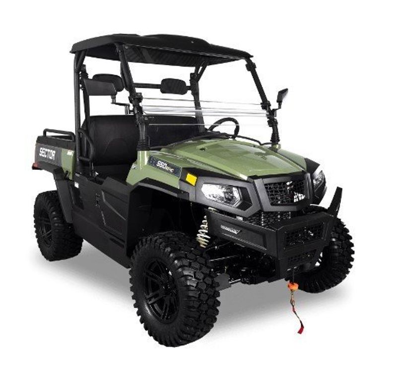2022 HISUN SECTOR 550  in a AVOCADO GREEN exterior color. Legacy Powersports 541-663-1111 legacypowersports.net 