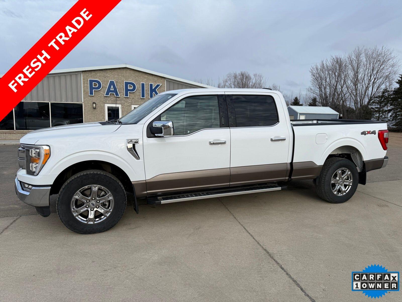 Used 2022 Ford F-150 Lariat with VIN 1FTFW1E84NKD85328 for sale in Luverne, Minnesota