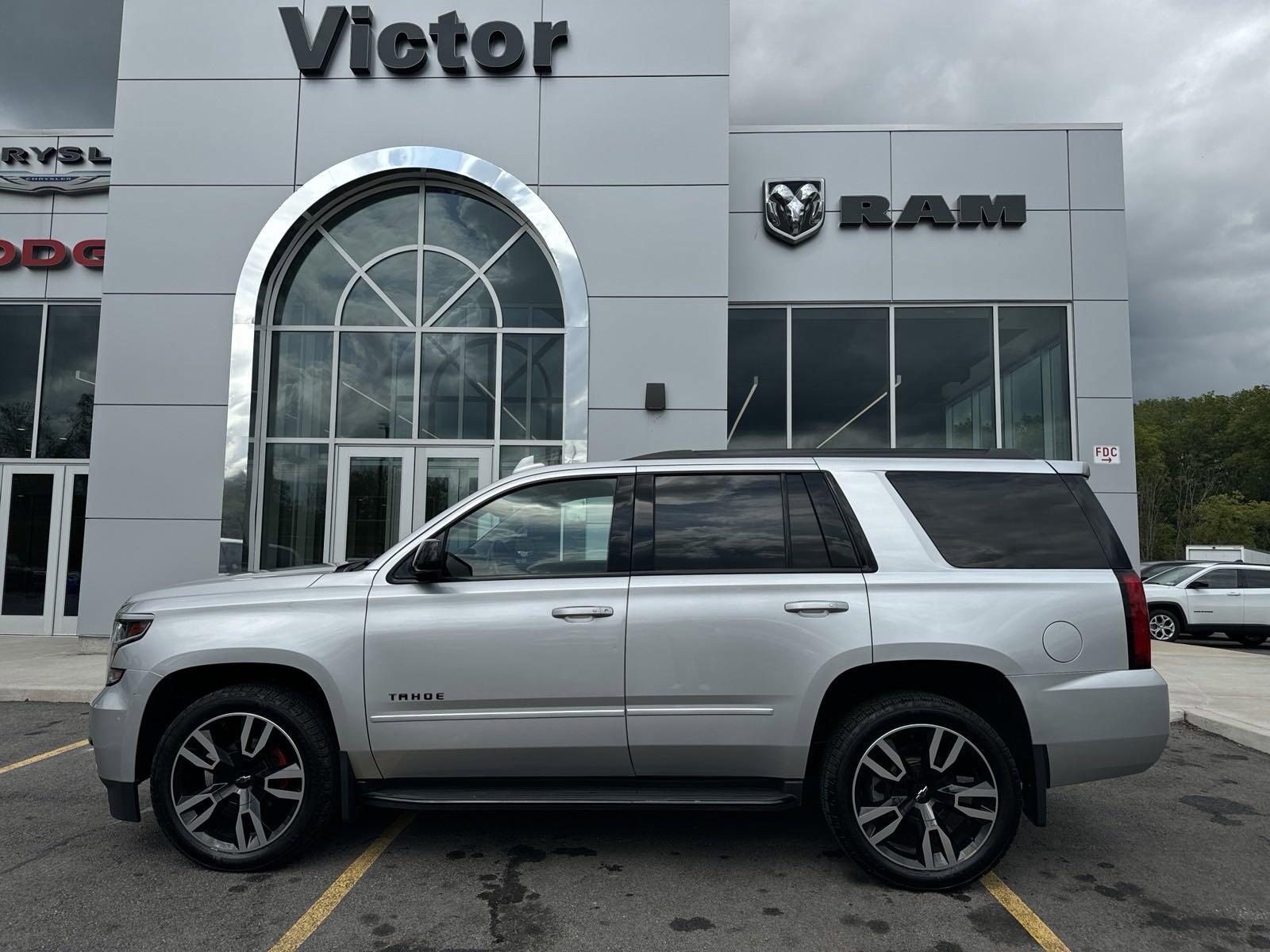 Used 2018 Chevrolet Tahoe Premier with VIN 1GNSKCKJ8JR175000 for sale in Victor, NY