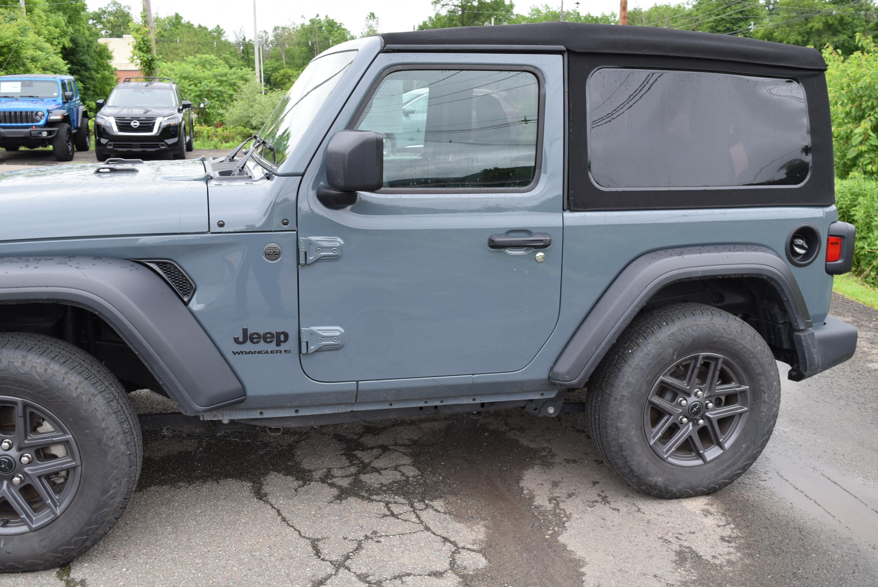 Used 2024 Jeep Wrangler 2-Door Sport S with VIN 1C4PJXAN4RW123910 for sale in Sayre, PA