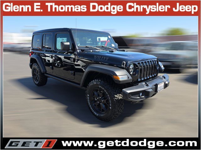 Used 2020 Jeep Wrangler Unlimited Willys with VIN 1C4HJXDM3LW337723 for sale in Signal Hill, CA