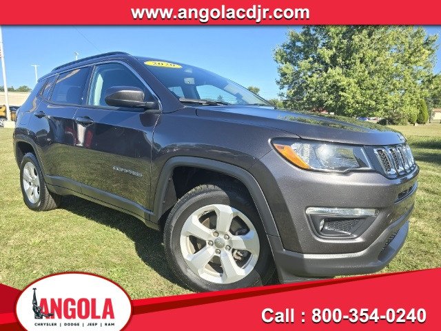 Used 2020 Jeep Compass Latitude with VIN 3C4NJDBBXLT157650 for sale in Angola, IN