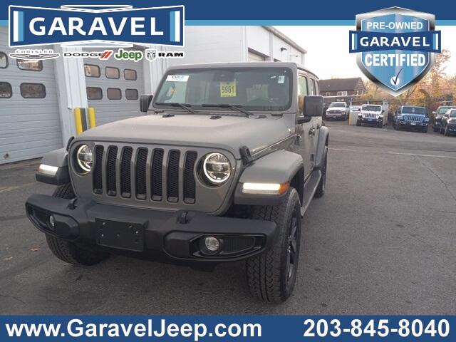 Used 2021 Jeep Wrangler Unlimited Sahara Altitude with VIN 1C4HJXEG0MW664493 for sale in Norwalk, CT