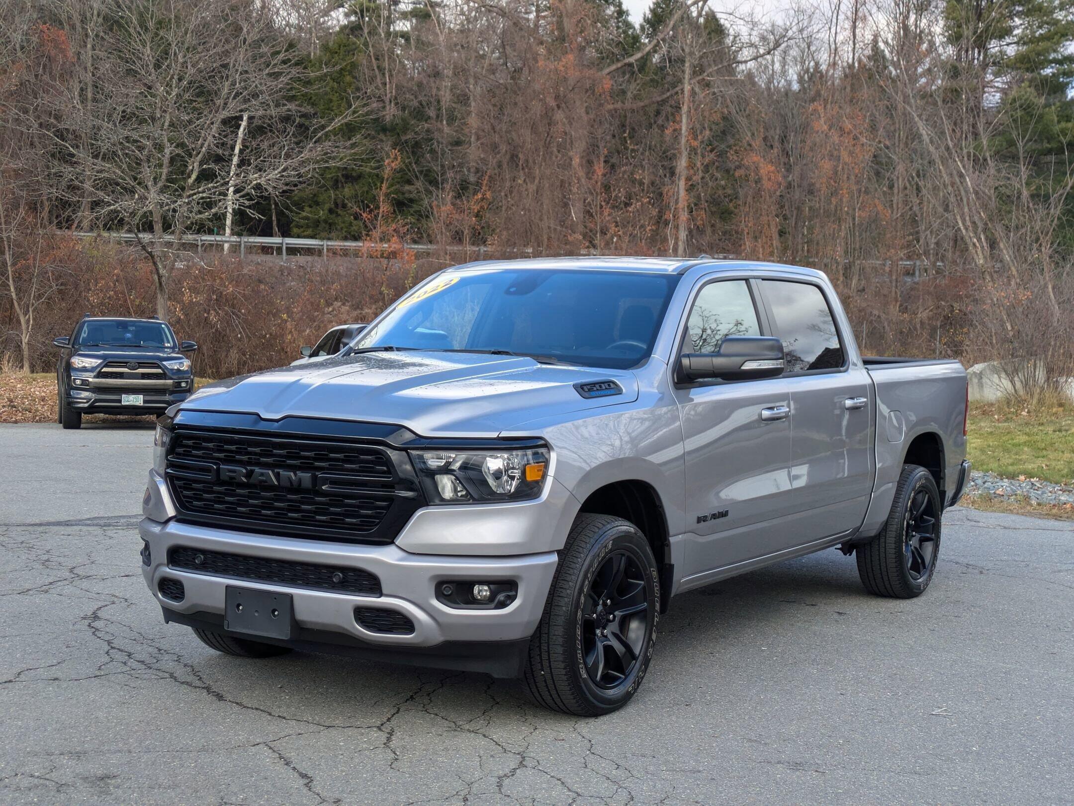 Used 2022 RAM Ram 1500 Pickup Big Horn/Lone Star with VIN 1C6RRFFG5NN378708 for sale in Brattleboro, VT