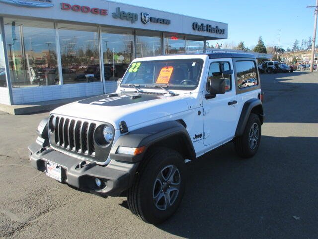 Used 2022 Jeep Wrangler Sport S with VIN 1C4GJXAN3NW151658 for sale in Oak Harbor, WA