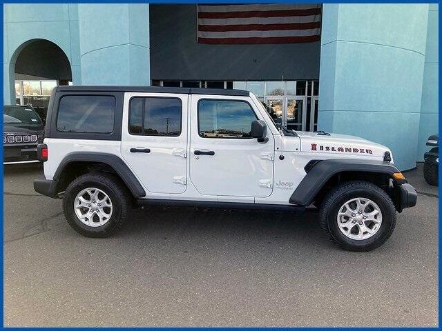 Certified 2021 Jeep Wrangler Unlimited ISLANDER with VIN 1C4HJXDG5MW571387 for sale in New Britain, CT