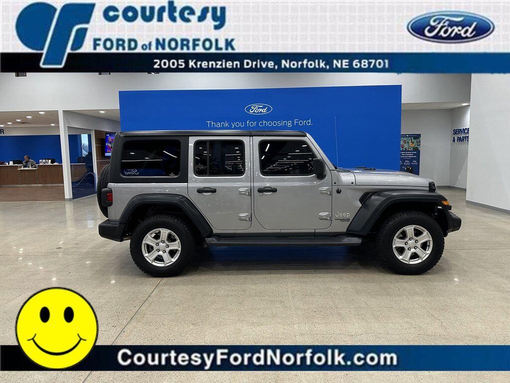 Used 2020 Jeep Wrangler Unlimited Sport S with VIN 1C4HJXDN8LW212807 for sale in Norfolk, NE