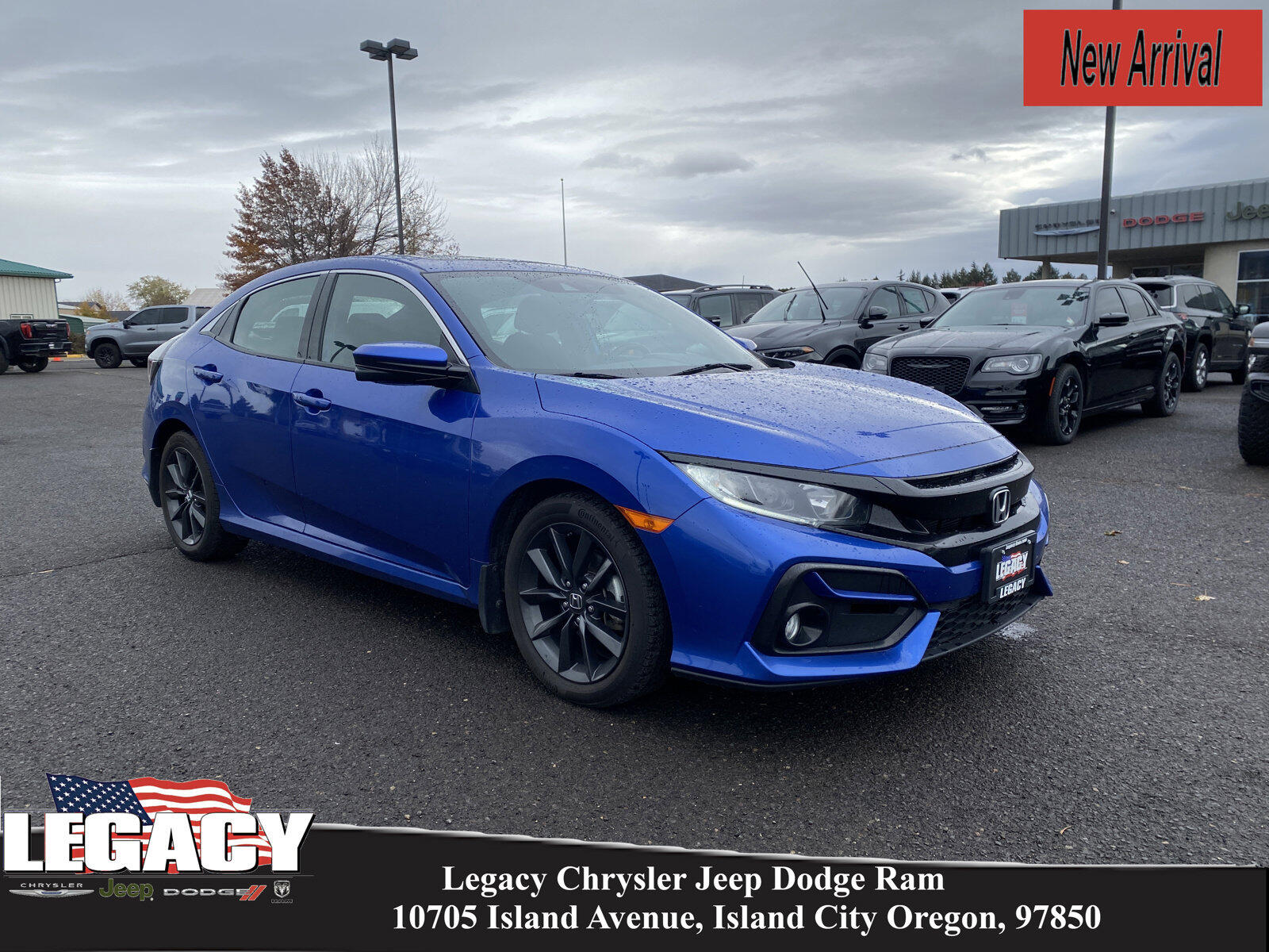 Used 2021 Honda Civic Hatchback EX with VIN SHHFK7H62MU217108 for sale in Island City, OR