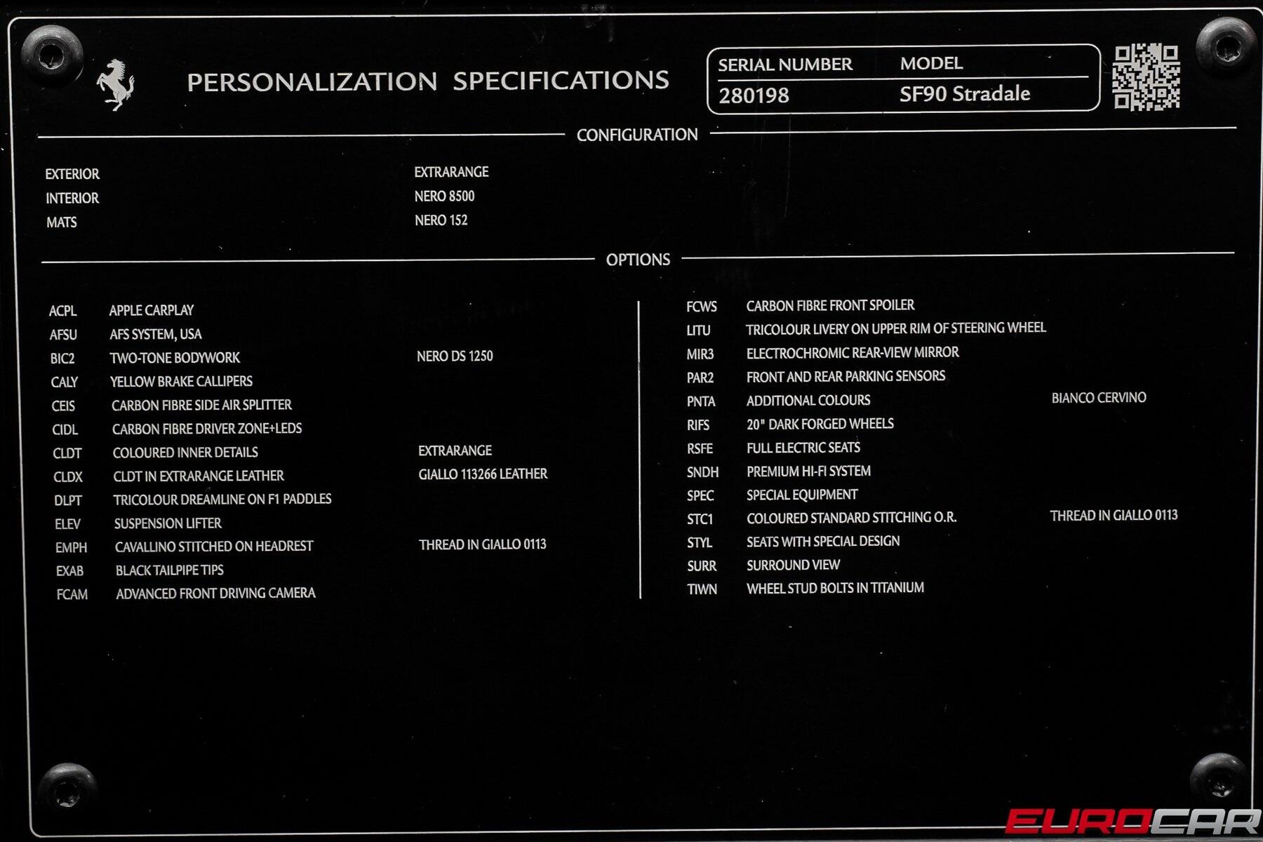 Used 2022 Ferrari SF90 Stradale *SUSPENSION LIFTER * CARBON FIBER OPTIONS*Image 11