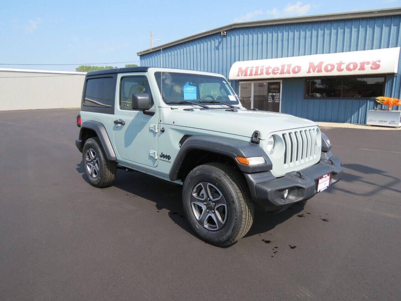 Used 2023 Jeep Wrangler 2-Door Sport S with VIN 1C4GJXAN7PW598299 for sale in Fairmont, Minnesota