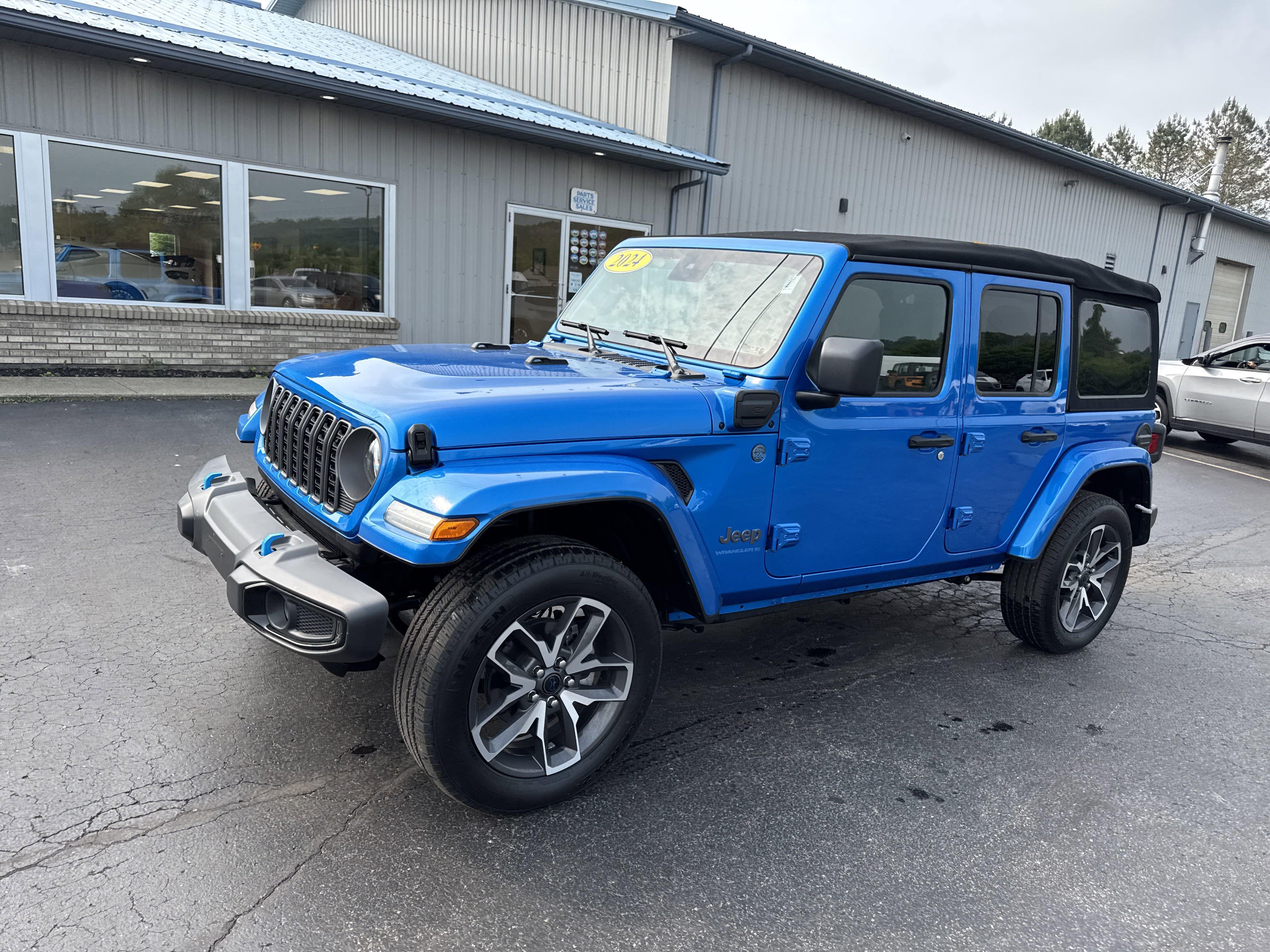 Used 2024 Jeep Wrangler 4xe Sports S 4XE with VIN 1C4RJXN66RW293679 for sale in Victor, NY