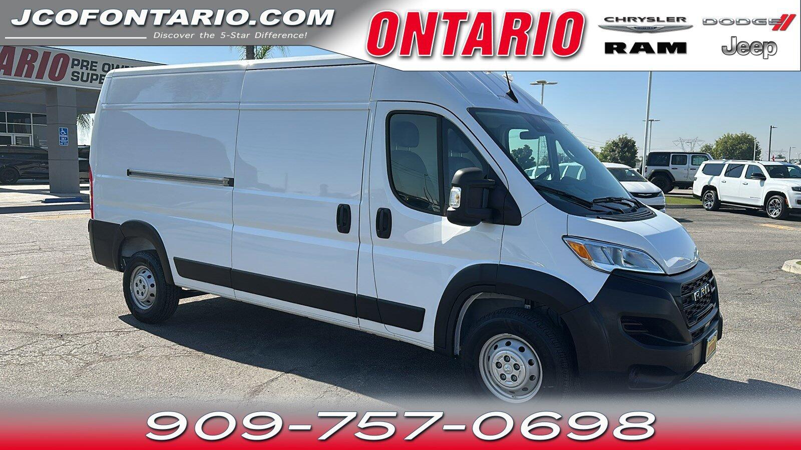 Used 2023 RAM ProMaster Cargo Van Base with VIN 3C6MRVHG9PE543555 for sale in Ontario, CA