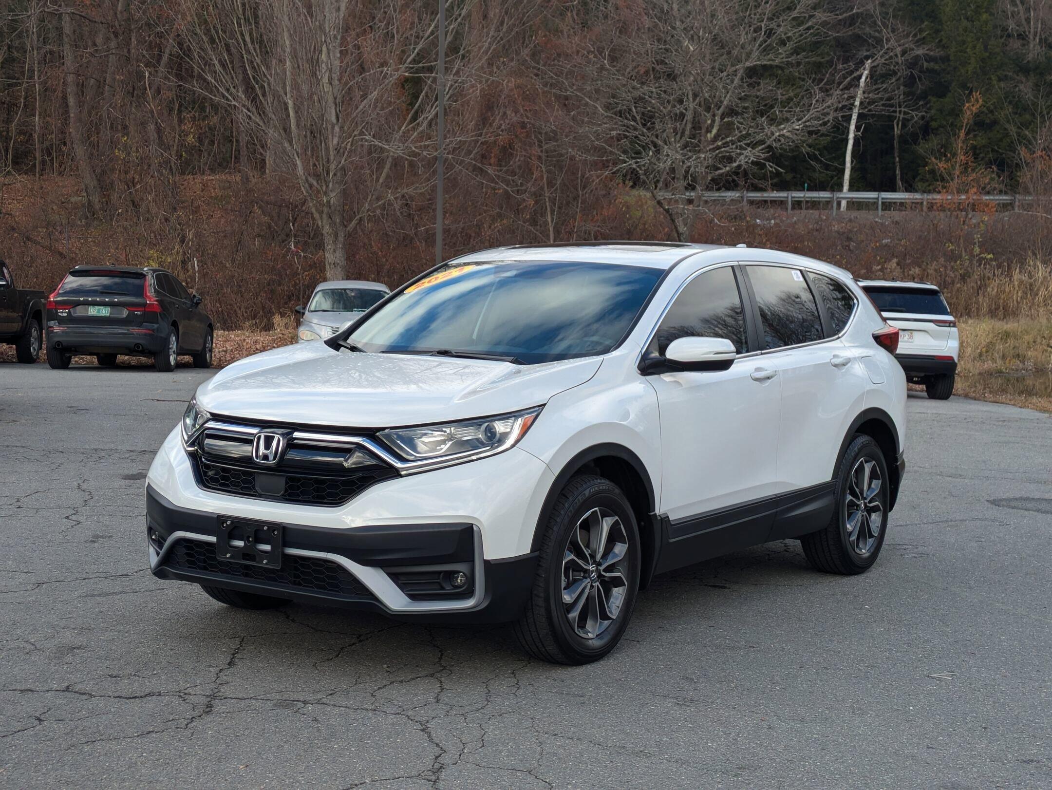 Used 2021 Honda CR-V EX with VIN 5J6RW2H59MA005449 for sale in Brattleboro, VT