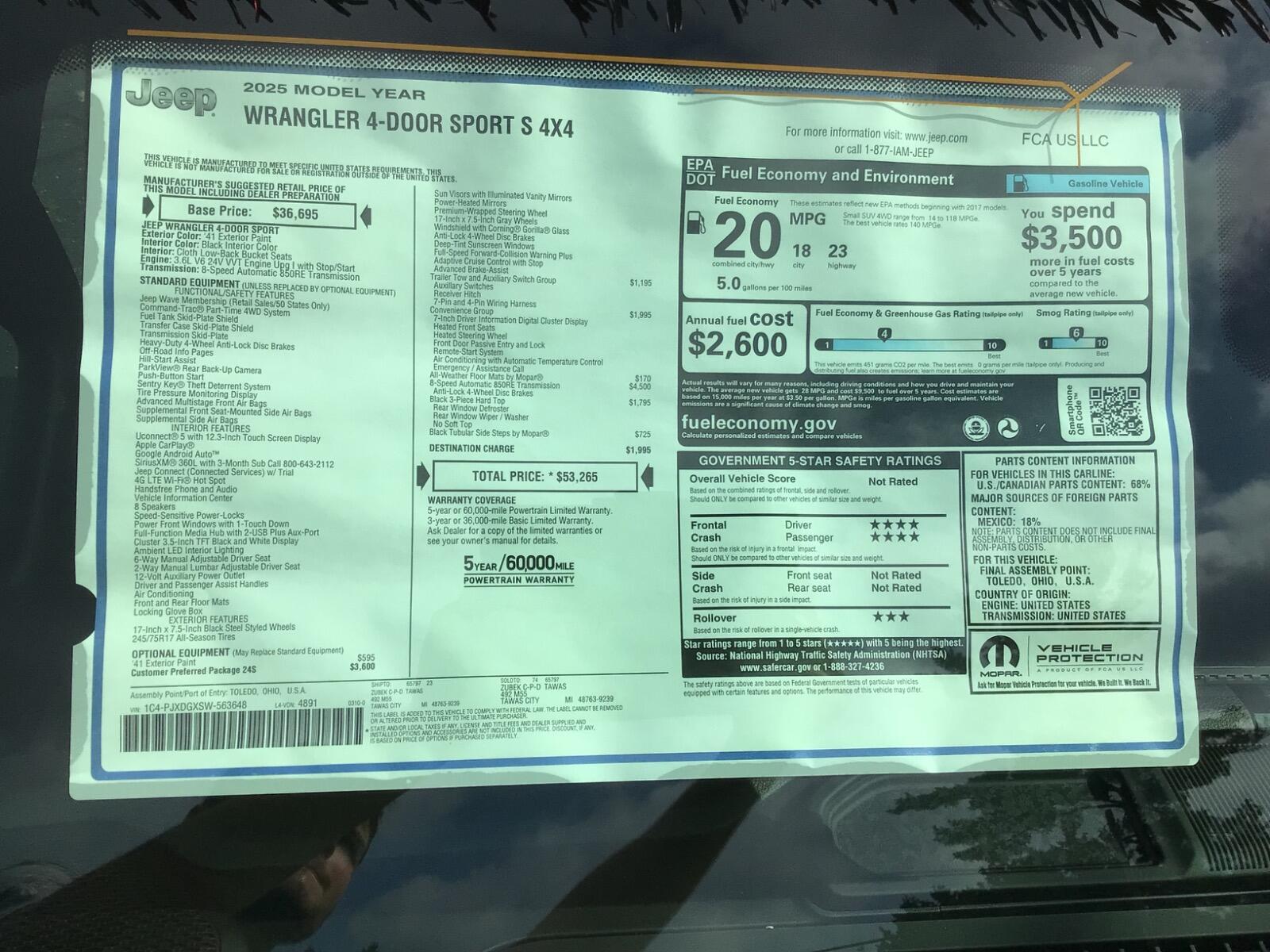 2025 Jeep Wrangler 4-Door Sport S - Photo 9