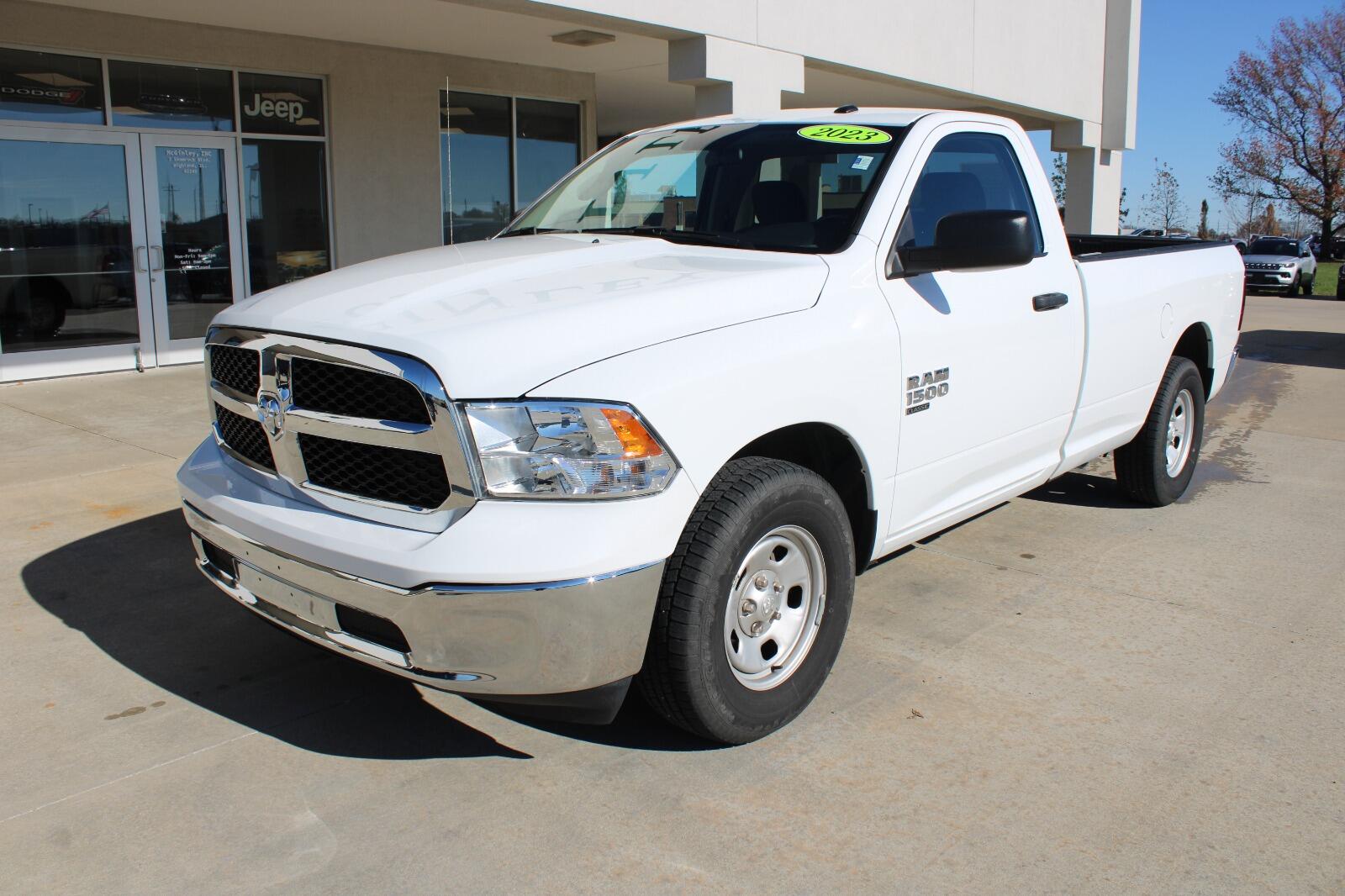 Certified 2023 RAM Ram 1500 Classic Tradesman with VIN 3C6JR6DG0PG607176 for sale in Highland, IL