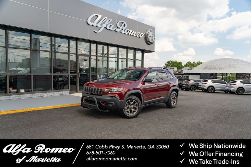 Used 2020 Jeep Cherokee Trailhawk with VIN 1C4PJMBX0LD528969 for sale in Marietta, GA