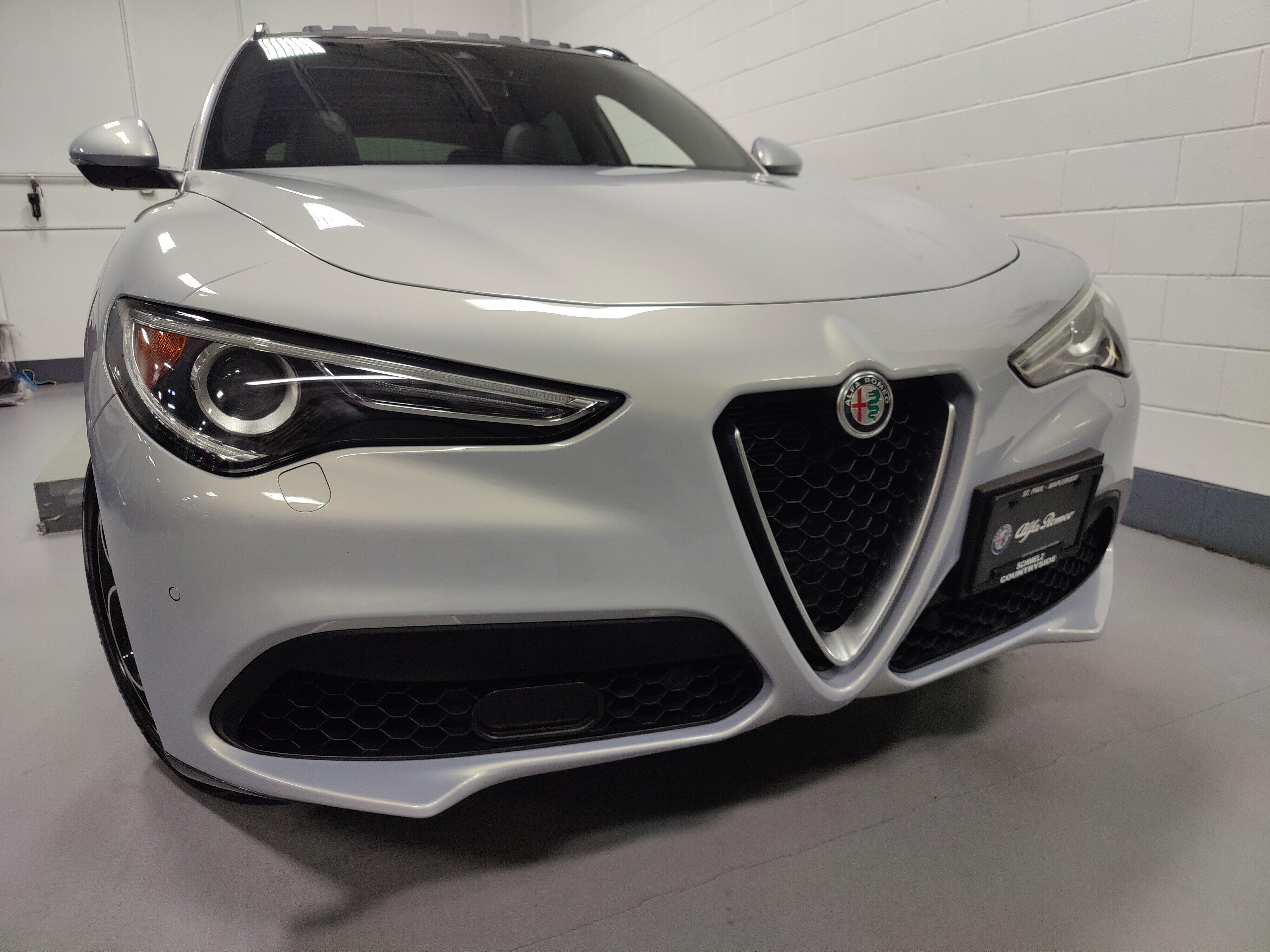 Used 2023 Alfa Romeo Stelvio Ti with VIN ZASPAKBN7P7D51111 for sale in Maplewood, Minnesota
