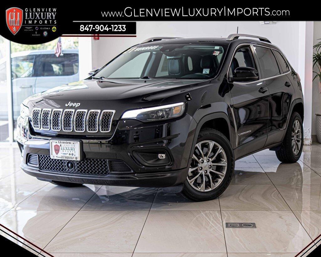 Used 2021 Jeep Cherokee Latitude Lux with VIN 1C4PJLMX8MD130921 for sale in Glenview, IL