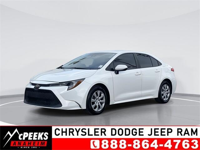 Used 2022 Toyota Corolla LE with VIN 5YFEPMAEXNP312178 for sale in Anaheim, CA