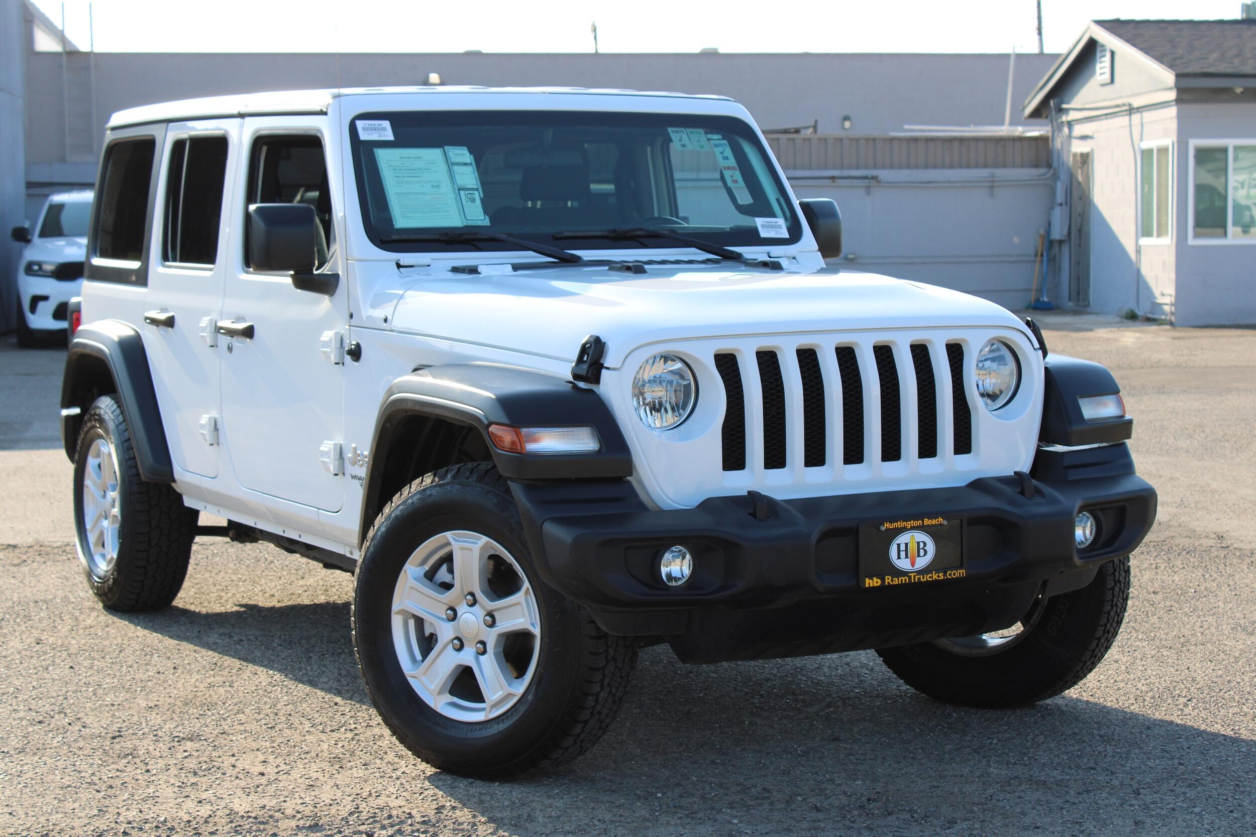 Used 2021 Jeep Wrangler Unlimited Sport S with VIN 1C4HJXDNXMW630416 for sale in Huntington Beach, CA