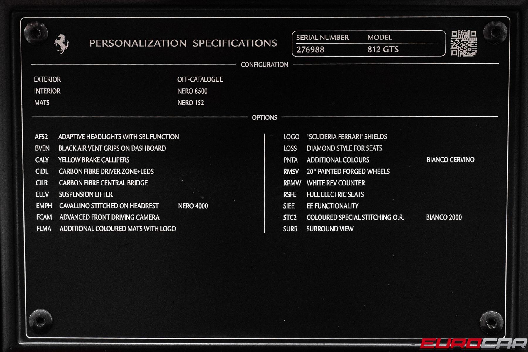 2022 Ferrari 812 GTS *CARBON STEERING WHEEL * FRONT LIFT*Image 22