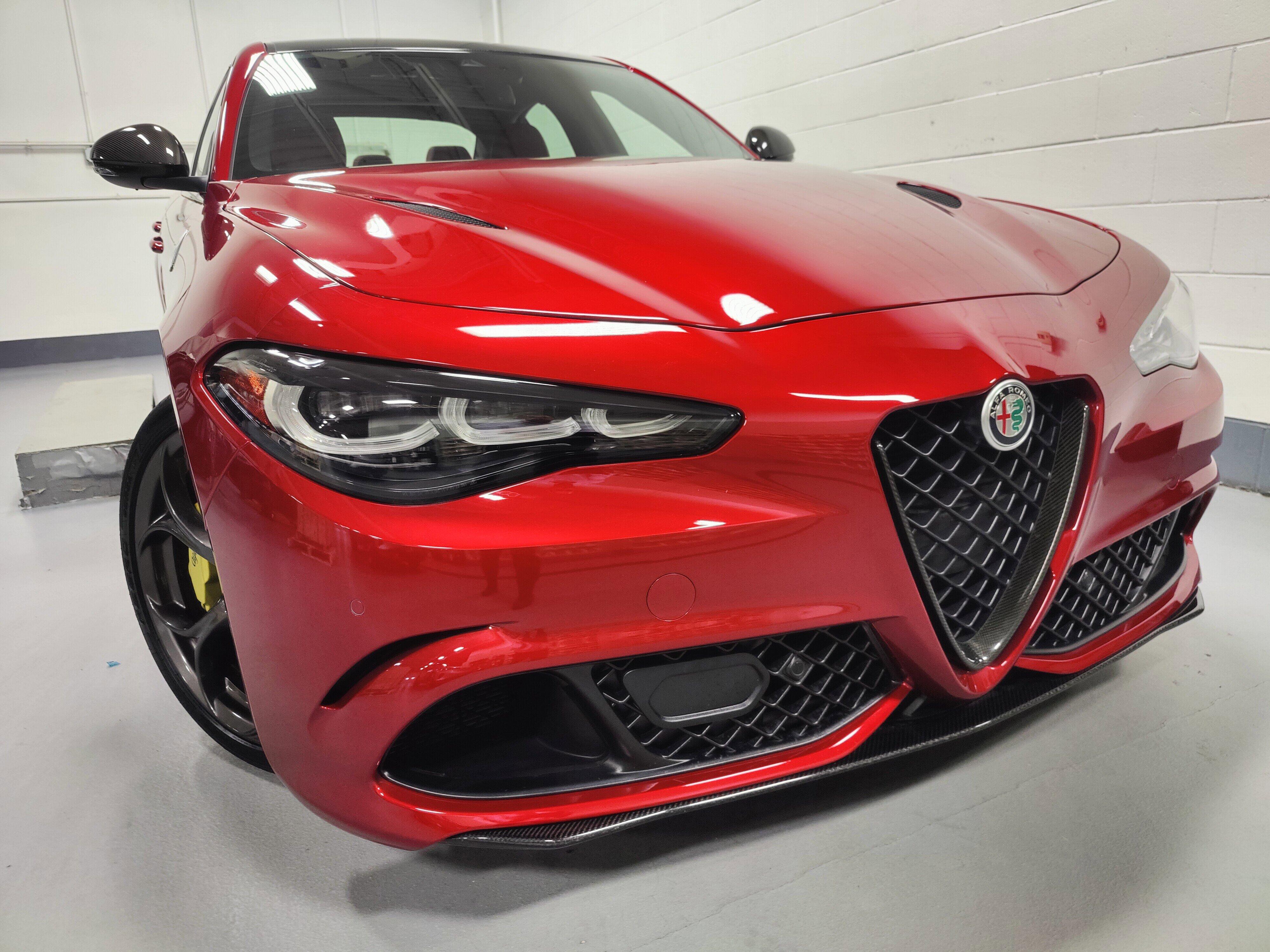 Used 2024 Alfa Romeo Giulia Quadrifoglio Carbon with VIN ZARFAMEVXR7687145 for sale in Maplewood, Minnesota