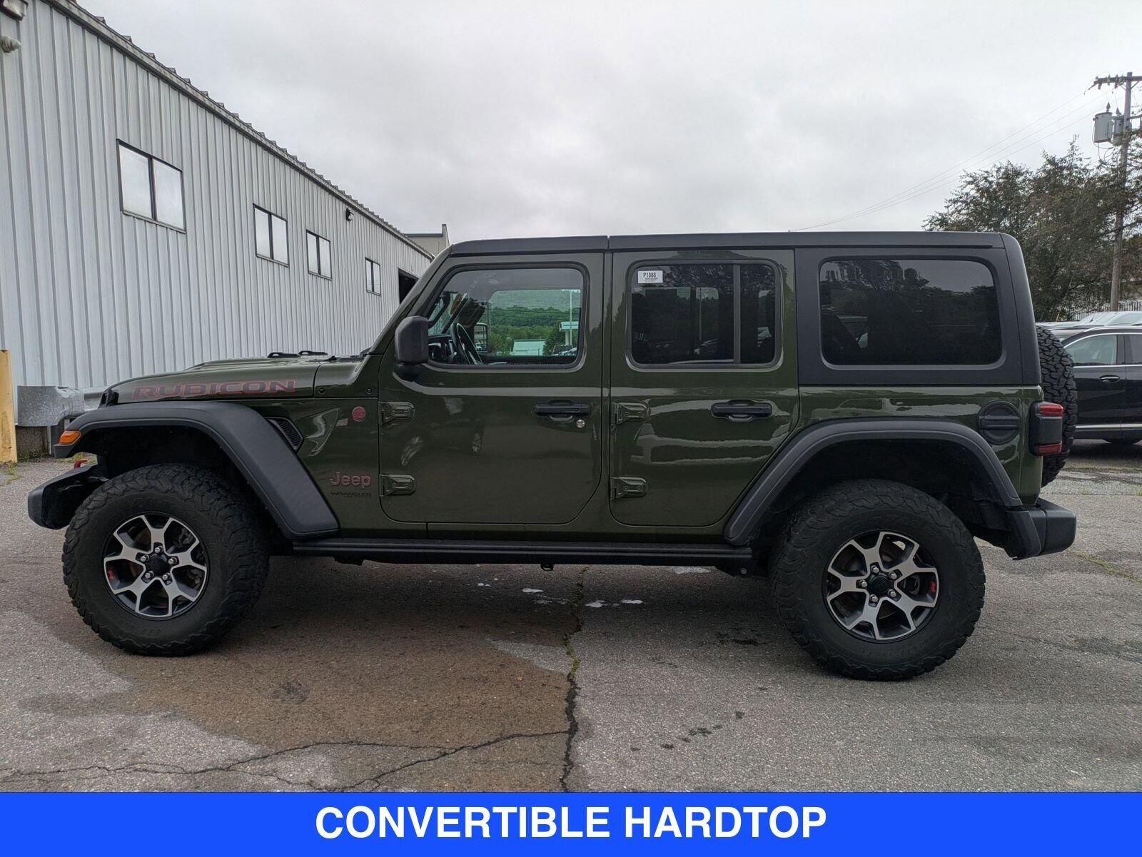 Used 2021 Jeep Wrangler Unlimited Rubicon with VIN 1C4HJXFG6MW860792 for sale in Brattleboro, VT