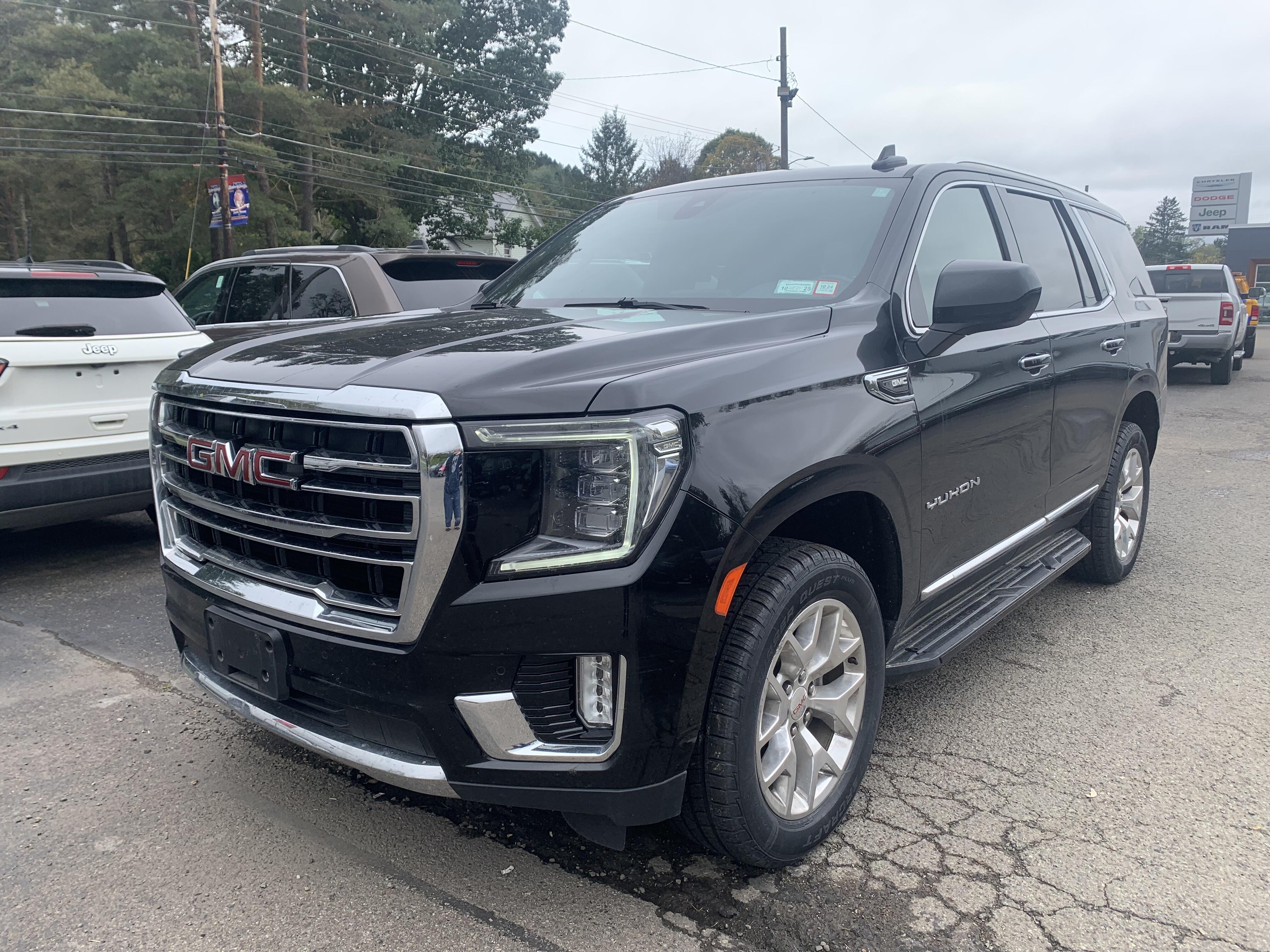 Used 2021 GMC Yukon SLT with VIN 1GKS2BKD4MR251947 for sale in Little Valley, NY