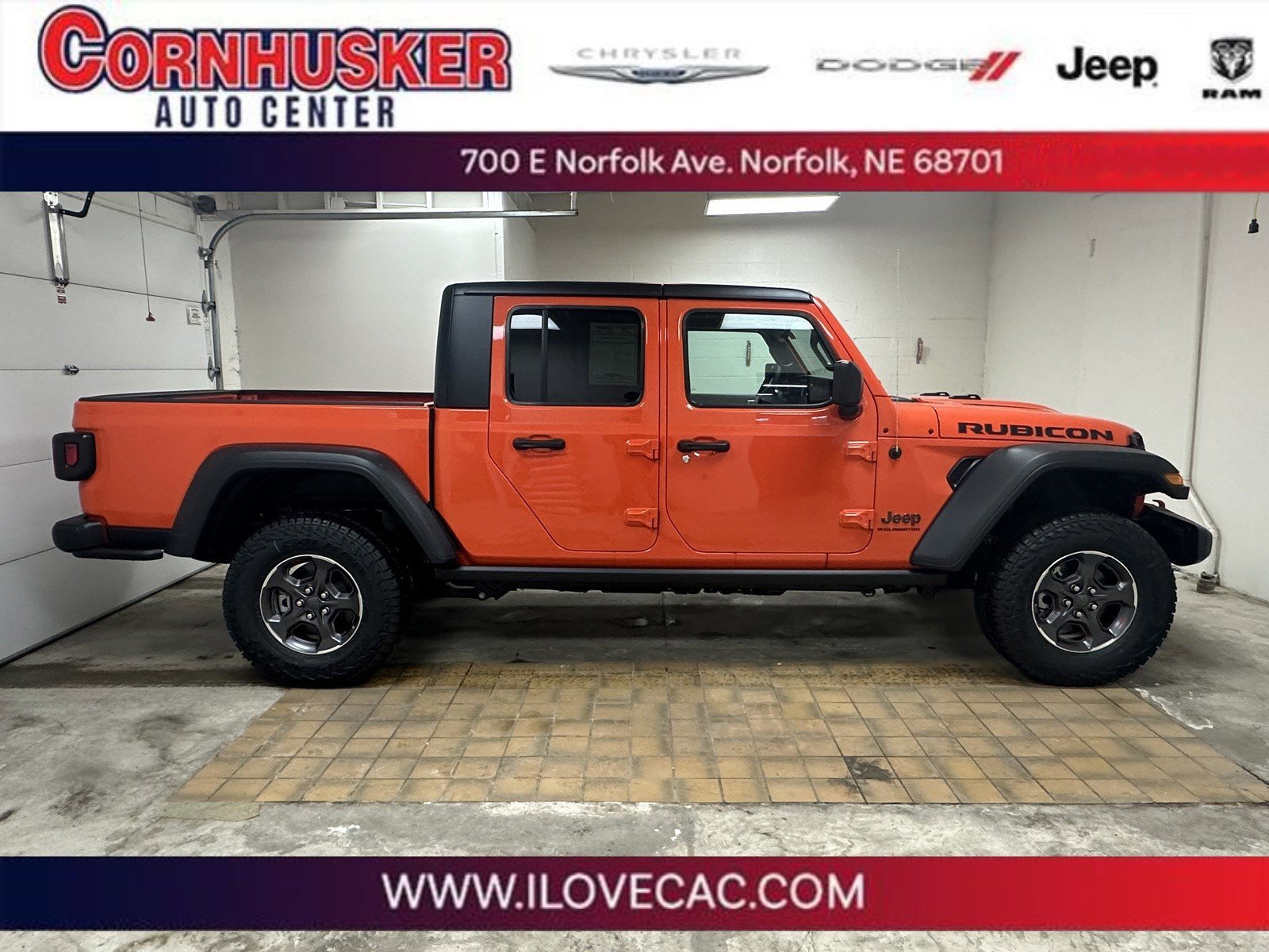 Used 2023 Jeep Gladiator Rubicon with VIN 1C6JJTBG4PL590717 for sale in Norfolk, NE