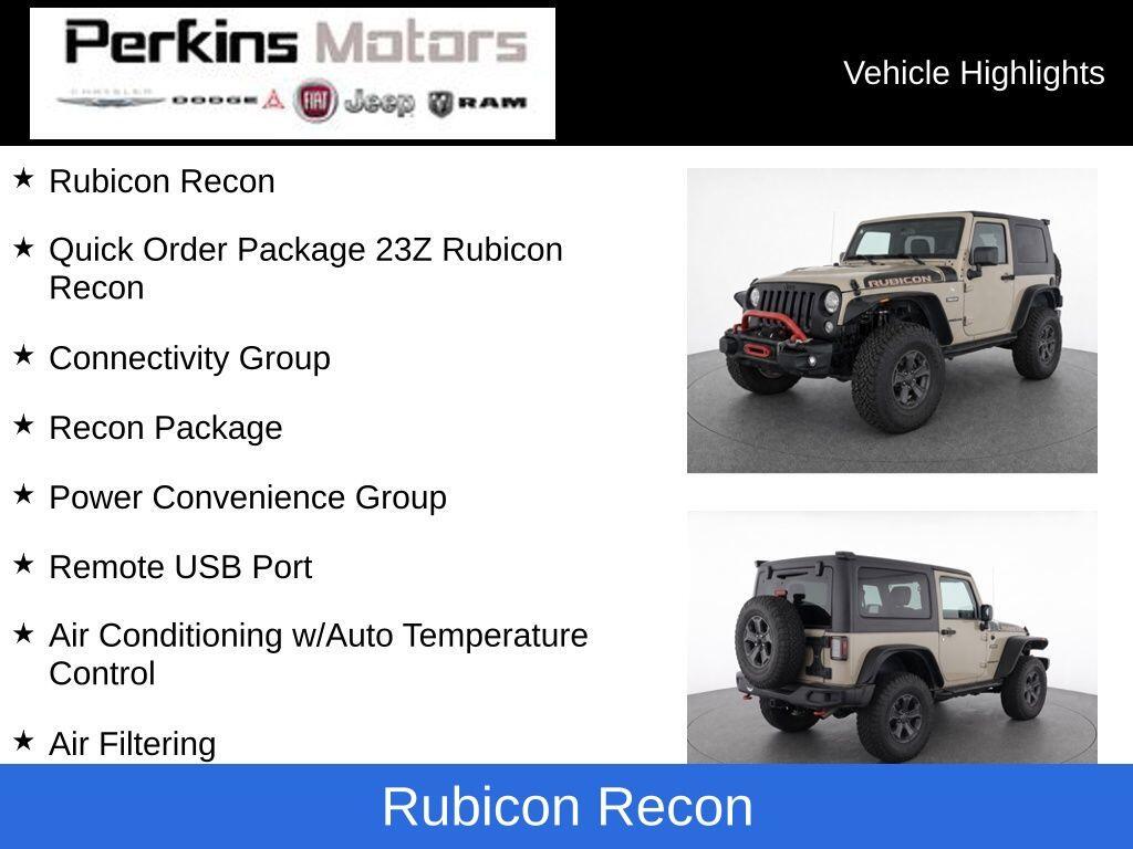 2017 Jeep Wrangler JK Rubicon Recon