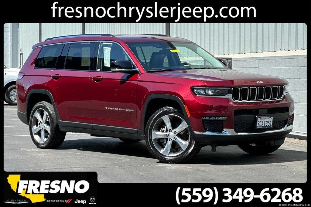 Used 2022 Jeep Grand Cherokee L Limited with VIN 1C4RJKBG0N8543304 for sale in Fresno, CA