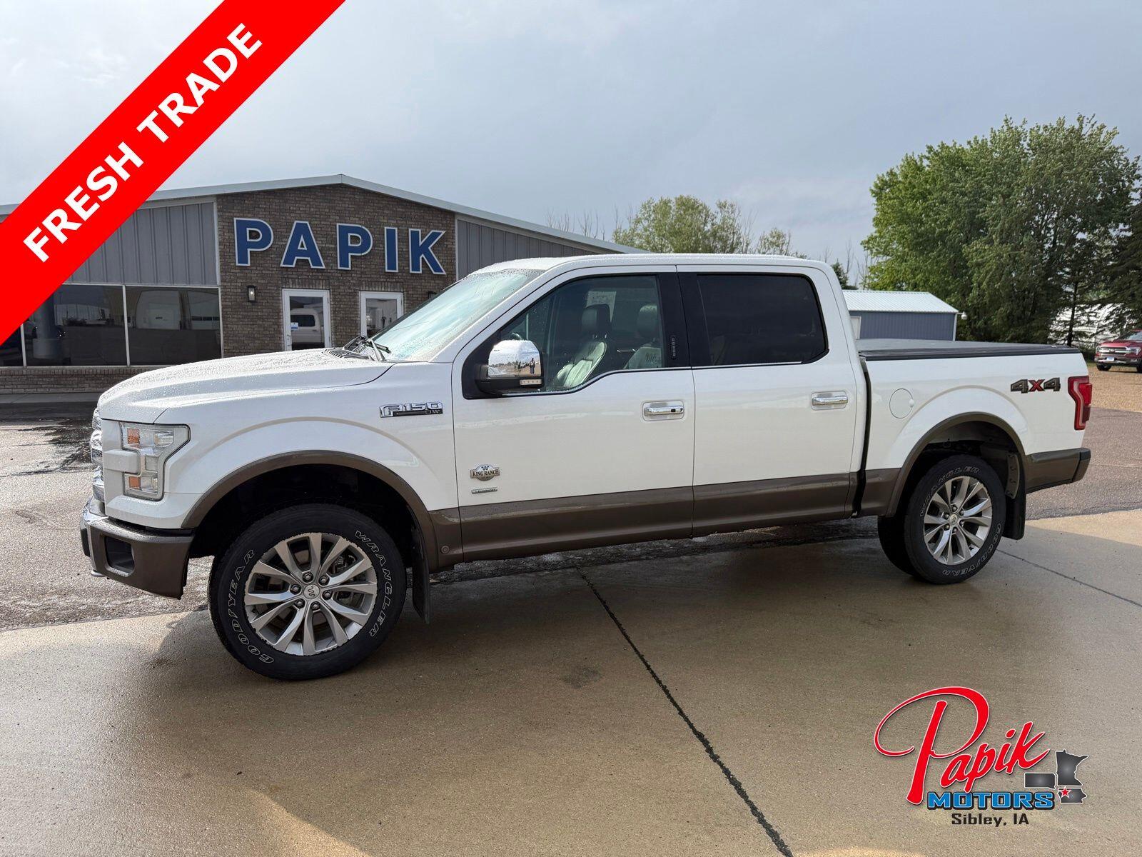 Used 2016 Ford F-150 King Ranch with VIN 1FTEW1EG9GFC58900 for sale in Luverne, Minnesota